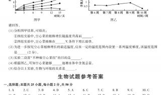 地理生物中考成绩