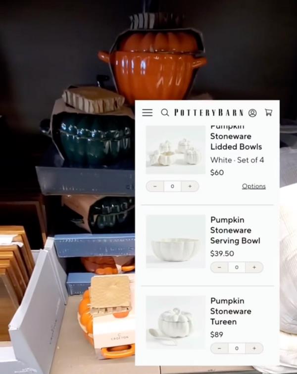 Pumpkin-shaped casserole dishes at Aldi