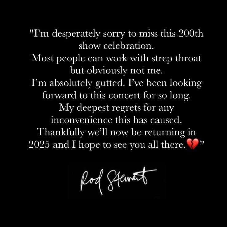 Rod Stewart's statement of Instagram