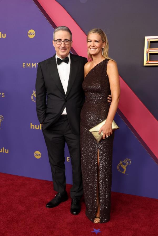 John Oliver, Kate Norley at the 2024 Emmys